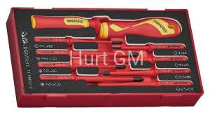 Zestaw wkrętaków vde 1000v teamdv10, 10szt.