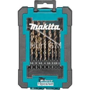 Zestaw wierteł hss m-force do metalu 19 szt.