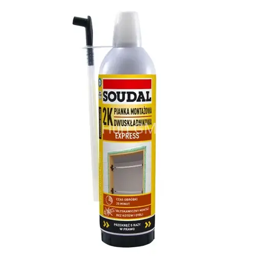 Soudal pianka montażowa dwuskładnikowa 400 ml