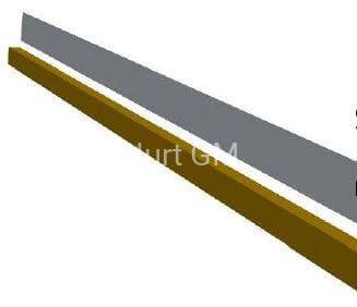 Radiator aluminiowy pod listwę elektryczną