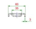Profil SL 400x3 - wymiary