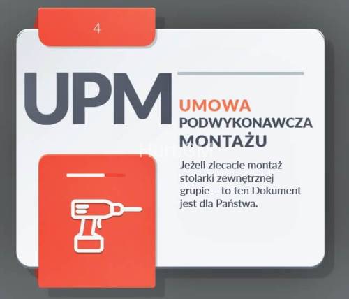 UPM - Umowy podwykonawcze montażu