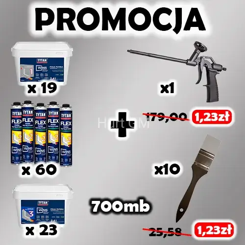 #1 Zestaw Winser'a na ok 700mb obwodu okien WINS Tytan