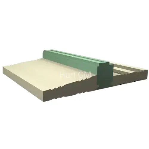 Termoparapet Nyxon Green dwustronny wycinany pod każdy profil